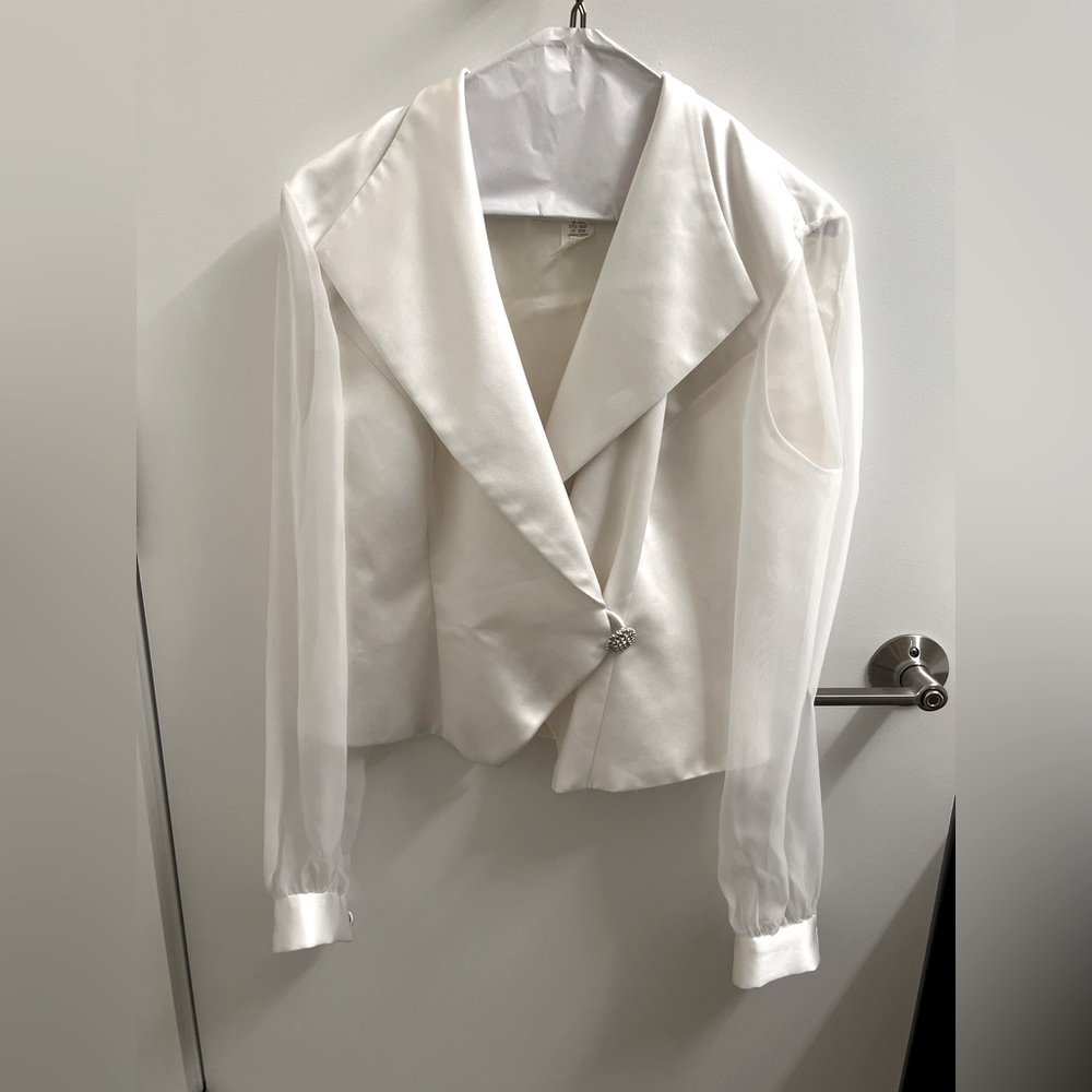JR Nites Vintage Blazer with Sheer Sleeves